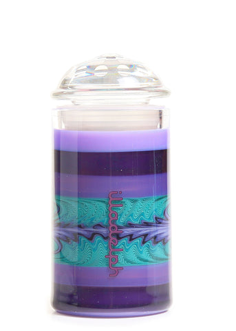 (#29) Illadelph Teal & Purple Jordan Millie Jar w/ Faceted Top
