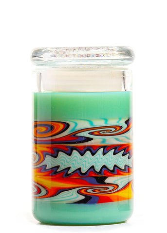 (#18) Illadelph Mint with Orange Worked Jar