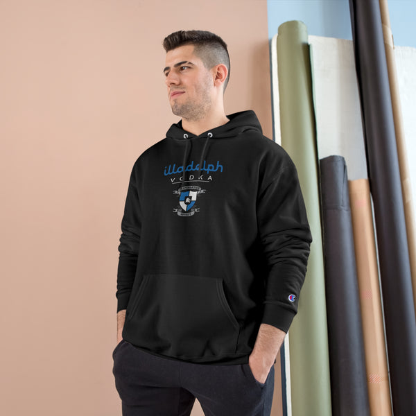 black Champion pull over Crest hoodie