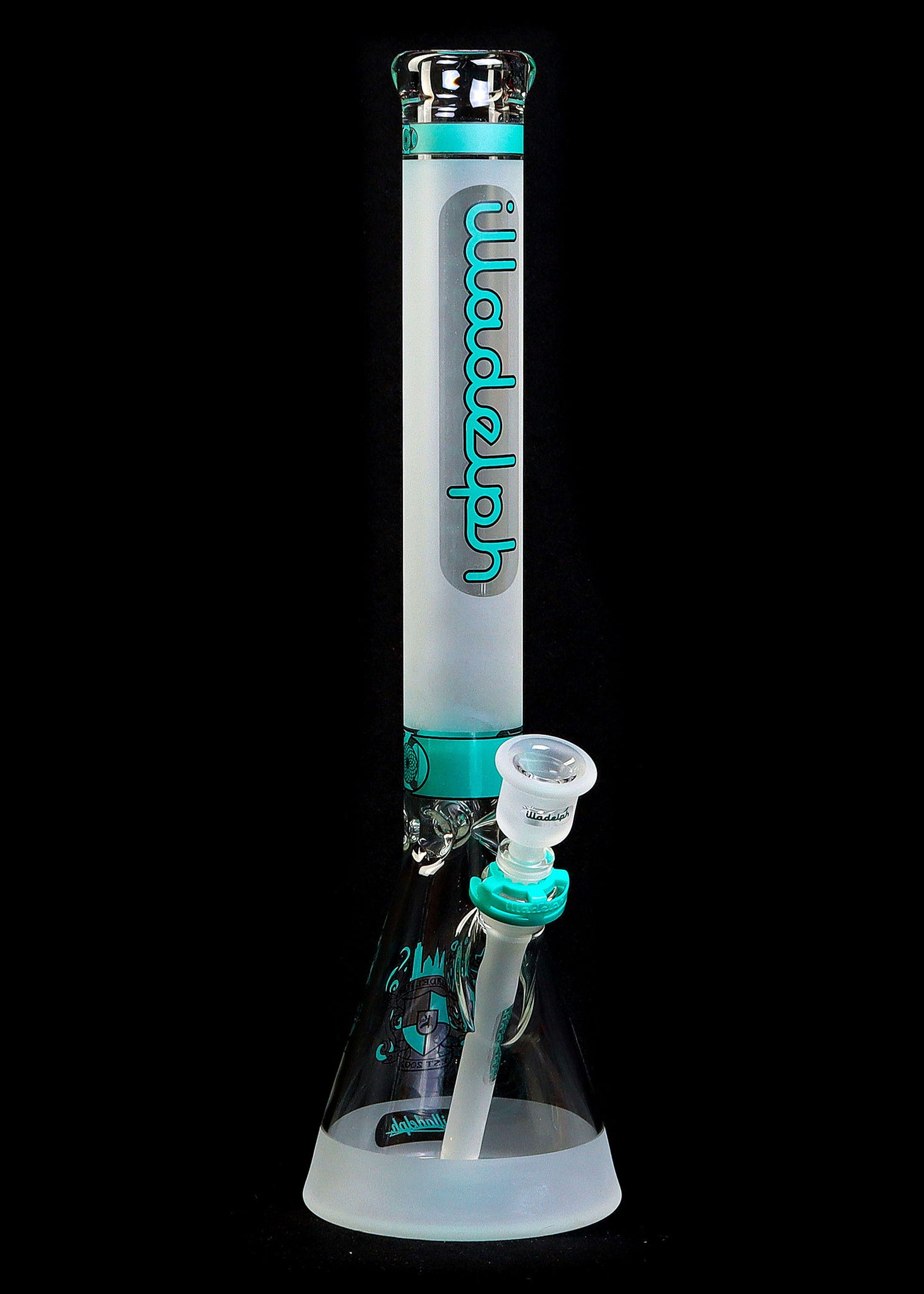 Illadelph Frosted Medium Signature Beaker - Teal