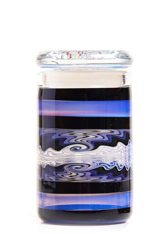 (#21) Illadelph x Mike Fro blue/black glopal jar round top