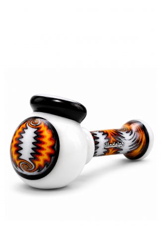 White & Orange Worked Spoon